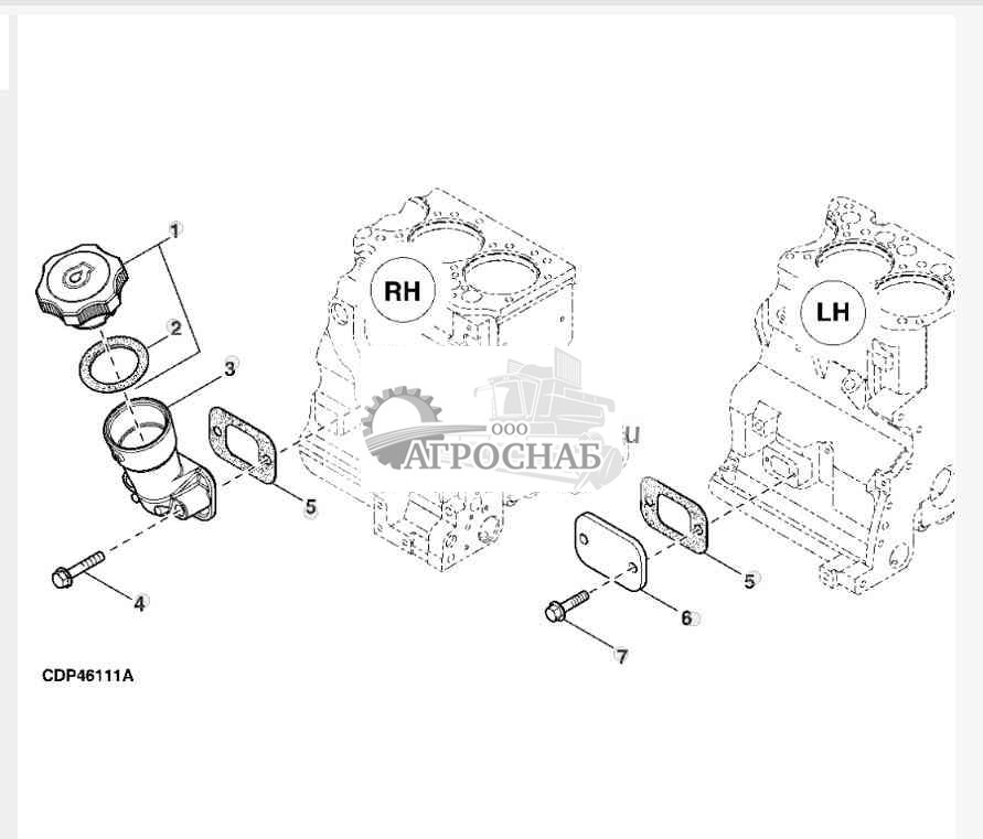 OIL FILLER NECK (RIGHT HAND SIDE) 
